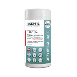 Chusteczki czyszcząco-dezynfekujące ITSEPTIC, duża tuba, 100szt.