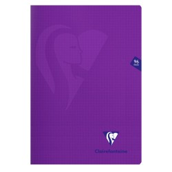 Zeszyt CLAIREFONTAINE Mimesys, w kratkę, 48 kart., 21x29,7cm, mix kolorów