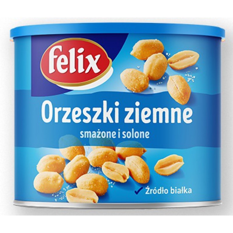 Orzeszki ziemne, FELIX, puszka, 140 g, solone