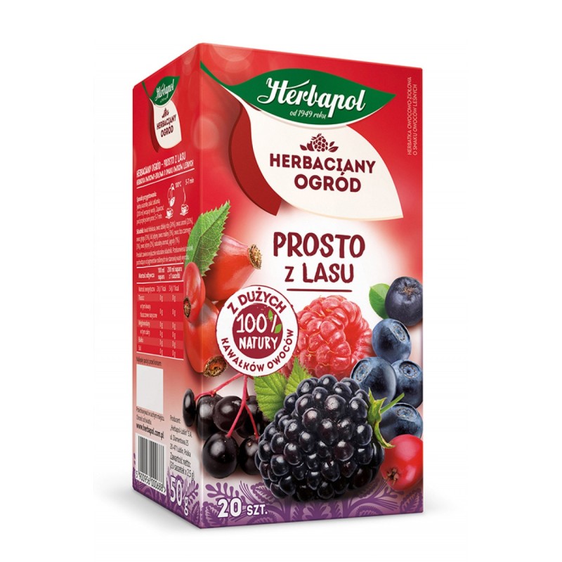 Herbata HERBAPOL Herbaciany Ogród, 20 torebek, prosto z lasu