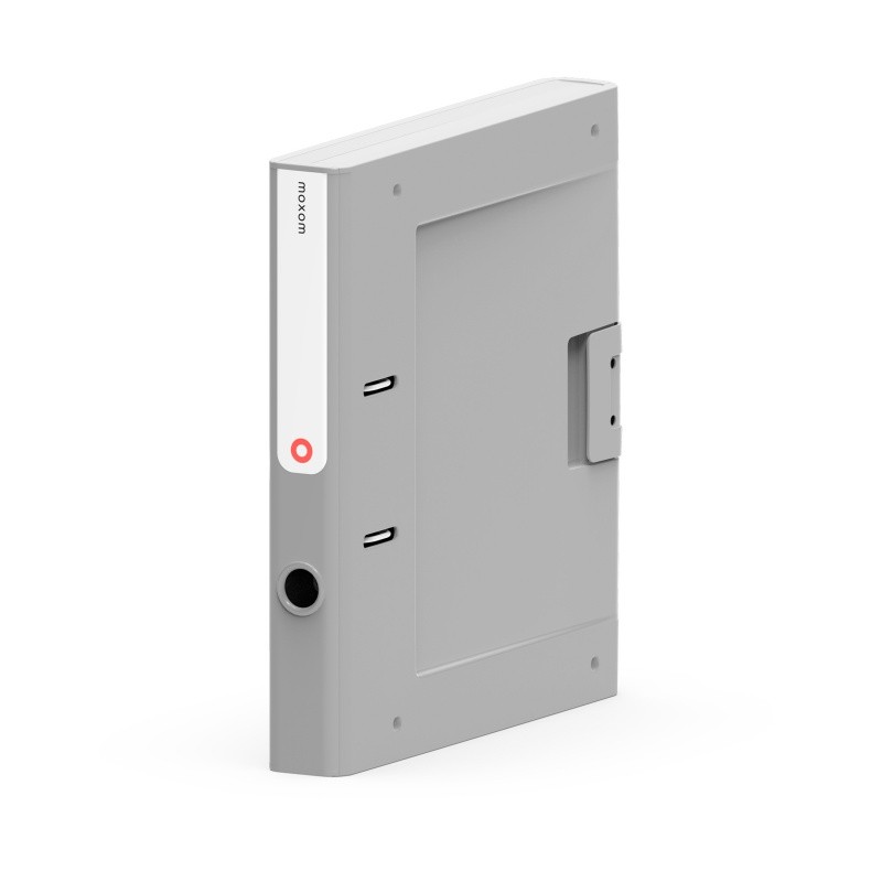 Segregator NEW BINDER MOXOM, plastikowy, A4/50mm, jasnoszary