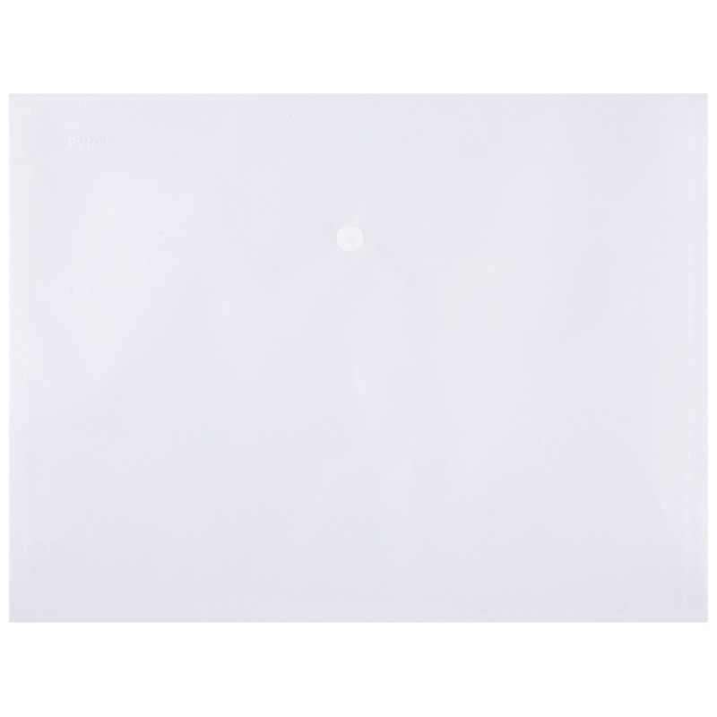 Teczka kopertowa DONAU zatrzask, PP, A4, 180mikr., transparentna