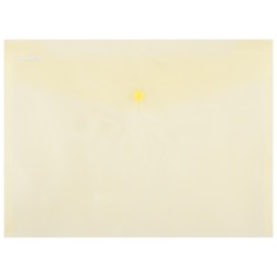 Teczka kopertowa DONAU zatrzask, PP, A4, 180mikr., żółta