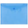 Teczka kopertowa DONAU zatrzask, PP, C5, 180mikr., niebieska