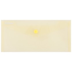 Teczka kopertowa DONAU zatrzask, PP, DL, 180mikr., żółta