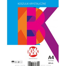 Koszulka na dokumenty krystaliczna KBK, PP, A4, 50UM, 100szt w pud.