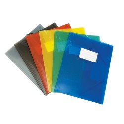 Teczka z gumką DONAU, PP, A4, 480mikr., 3-skrz., półtransparentna czarna