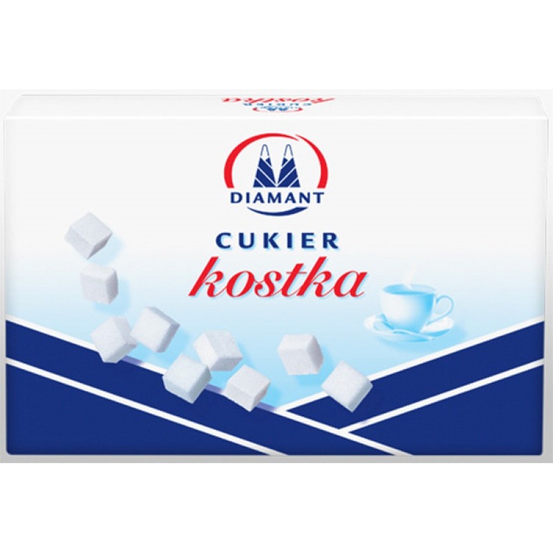 Cukier biały DIAMANT, w kostkach, 1 kg