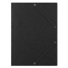 Teczka z gumką DONAU, preszpan, A4, 390gsm, 3-skrz., czarna