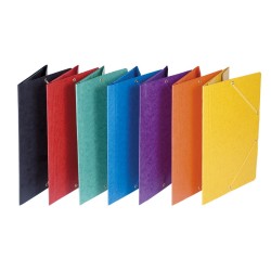 Teczka z gumką DONAU, preszpan, A4, 390gsm, 3-skrz., zielona