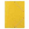 Teczka z gumką DONAU, preszpan, A4, 390gsm, 3-skrz., żółta