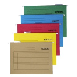 Teczka zawieszkowa DONAU, A4, 230gsm, brązowa