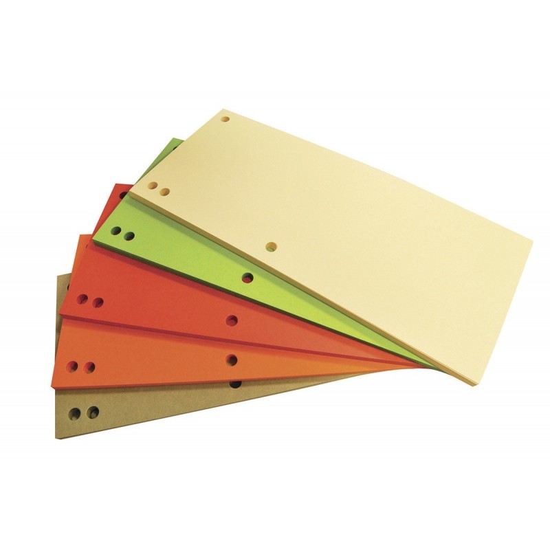 Przekładka papierowa 1/3 A4 KBK, 240x105mm, 100szt., pomarańczowa