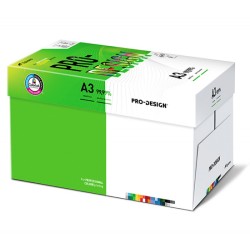 Papier ksero PRO-DESIGN FSC, satynowany, klasa A++, A3, 168CIE, 250gsm, 125 ark.