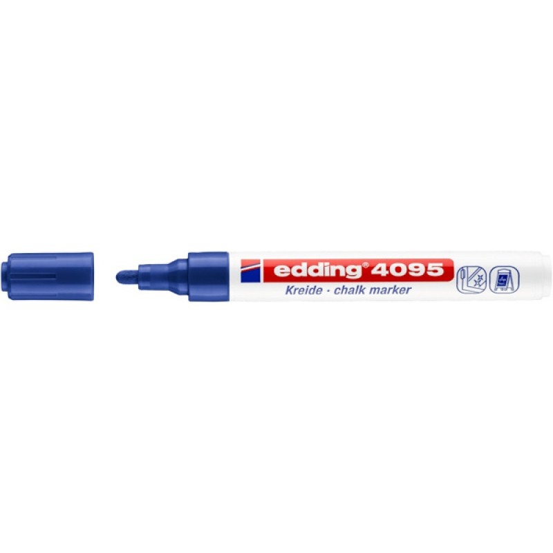 marker kredowy e-4095 EDDING, 2-3mm, niebieski