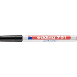 Marker olejowy e-751 EDDING, 1-2mm, czarny