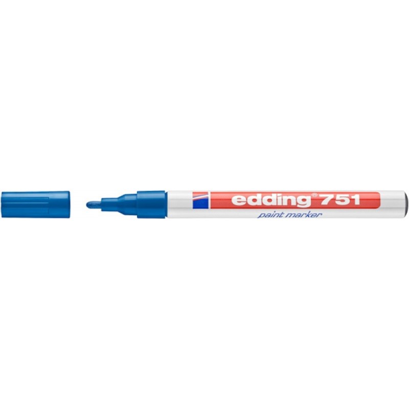 Marker olejowy e-751 EDDING, 1-2mm, niebieski