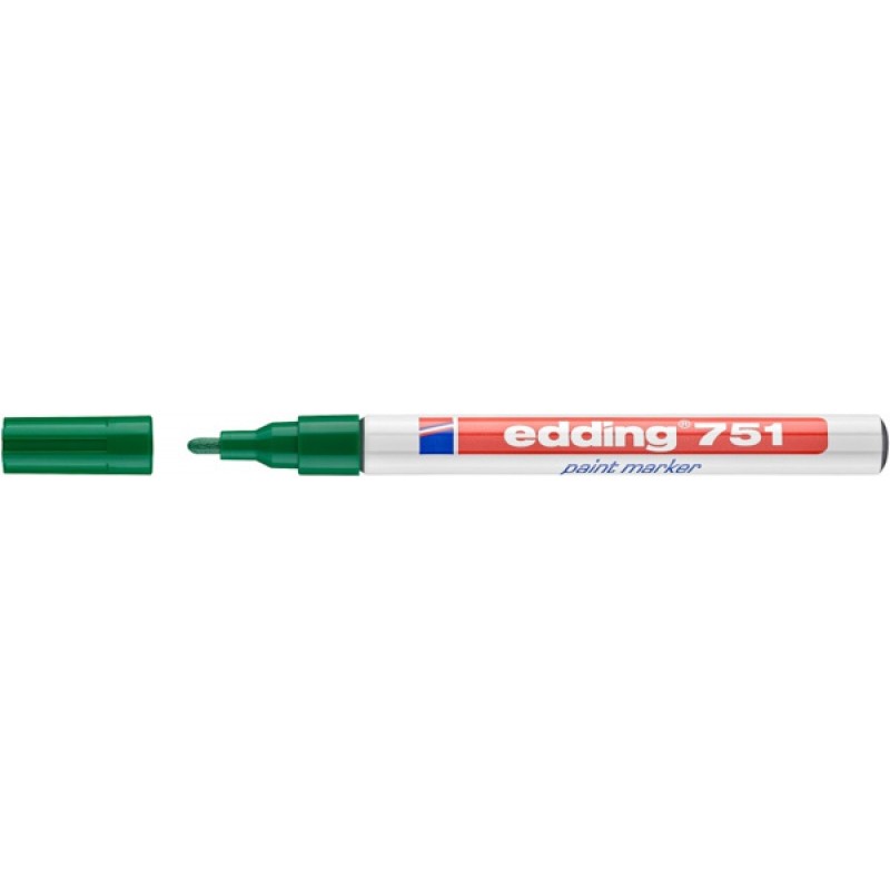 Marker olejowy e-751 EDDING, 1-2mm, zielony