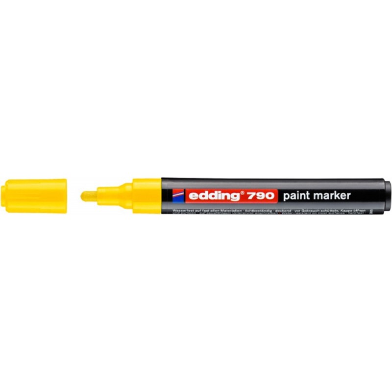 Marker olejowy e-790 EDDING, 2-3 mm, żółty
