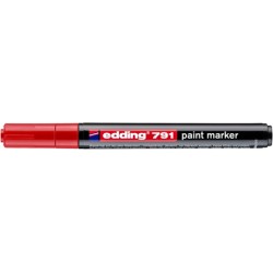 Marker olejowy e-791 EDDING, 1-2mm, czerwony