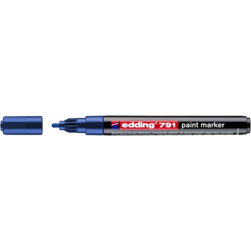 Marker olejowy e-791 EDDING, 1-2mm, niebieski