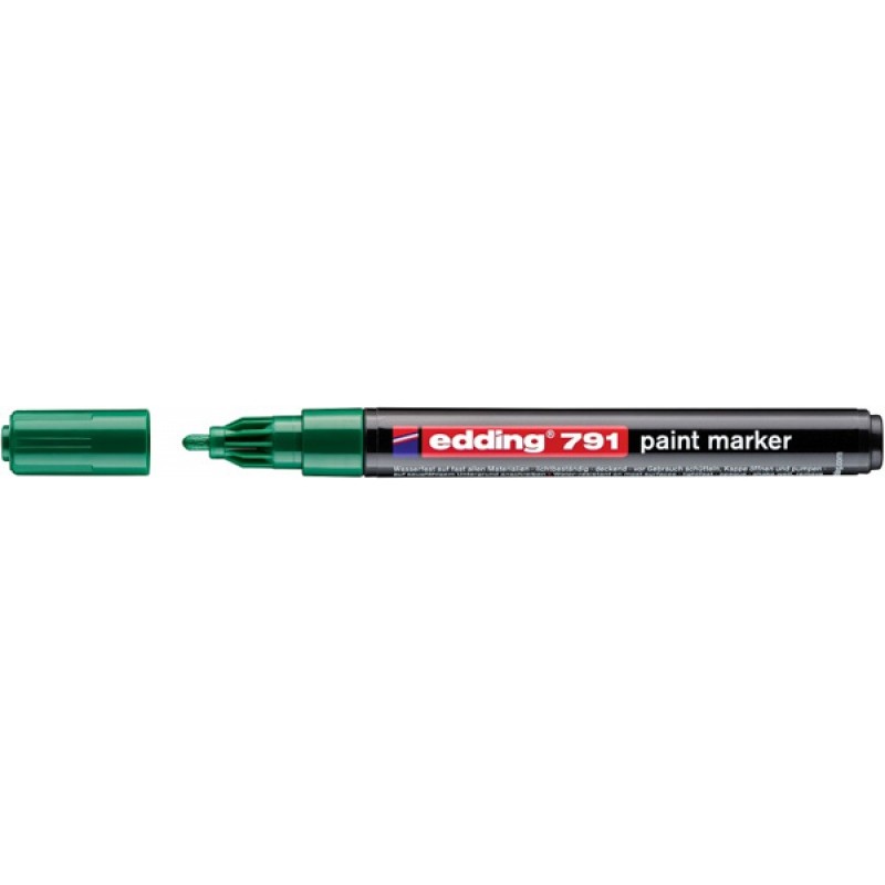 Marker olejowy e-791 EDDING, 1-2mm, zielony