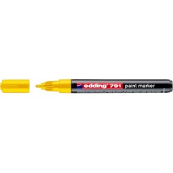 Marker olejowy e-791 EDDING, 1-2mm, żółty
