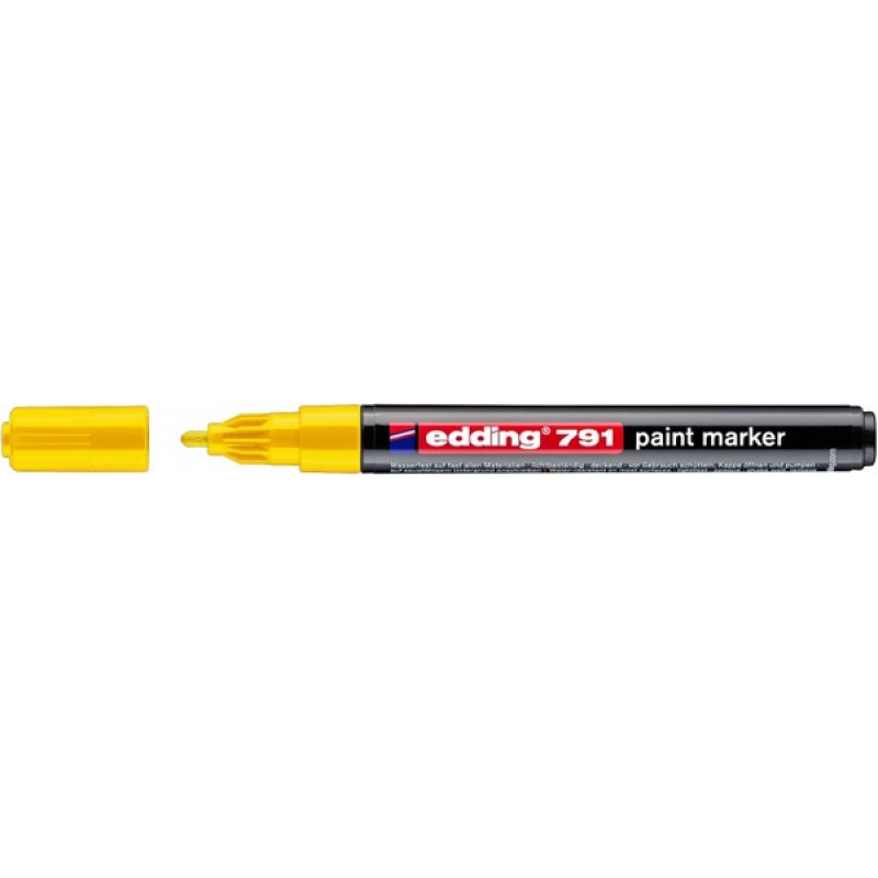Marker olejowy e-791 EDDING, 1-2mm, żółty