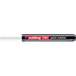 Marker olejowy e-791 EDDING, 1-2mm, biały