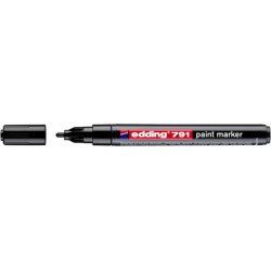 Marker olejowy e-791 EDDING, 1-2mm, czarny