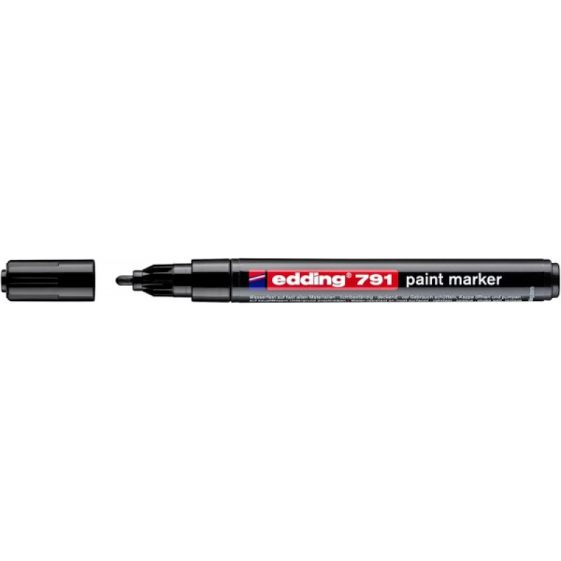 Marker olejowy e-791 EDDING, 1-2mm, czarny
