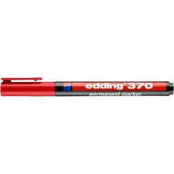 Marker permanentny e-370 EDDING, 1mm, czerwony