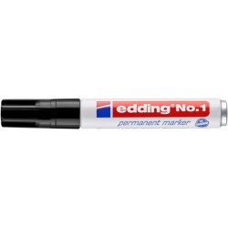Marker permanentny no.1 EDDING, 1-5mm, czarny