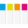 Zakładki indeksujące POST-IT® (683-4AB), PP, 11,9x43,1mm, 4x35 kart., mix kolorów neonowy