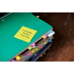 Zakładki indeksujące POST-IT® (683-4AB), PP, 11,9x43,1mm, 4x35 kart., mix kolorów neonowy