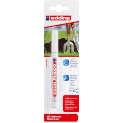 Marker odporny na warunki atmosferyczne e-8055 EDDING, 1-2 mm, blister, biały