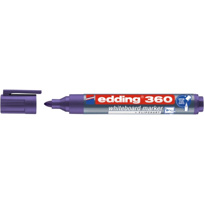 Marker do tablic e-360 EDDING, 1,5-3 mm, fioletowy