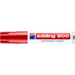 Marker permanentny e-800 EDDING, 4-12 mm, czerwony