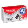 Klipy do dokumentów OFFICE PRODUCTS, 25mm, 12szt., czarne