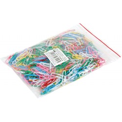 Spinacze okrągłe OFFICE PRODUCTS, 28mm, 500szt., w woreczku, mix kolorów