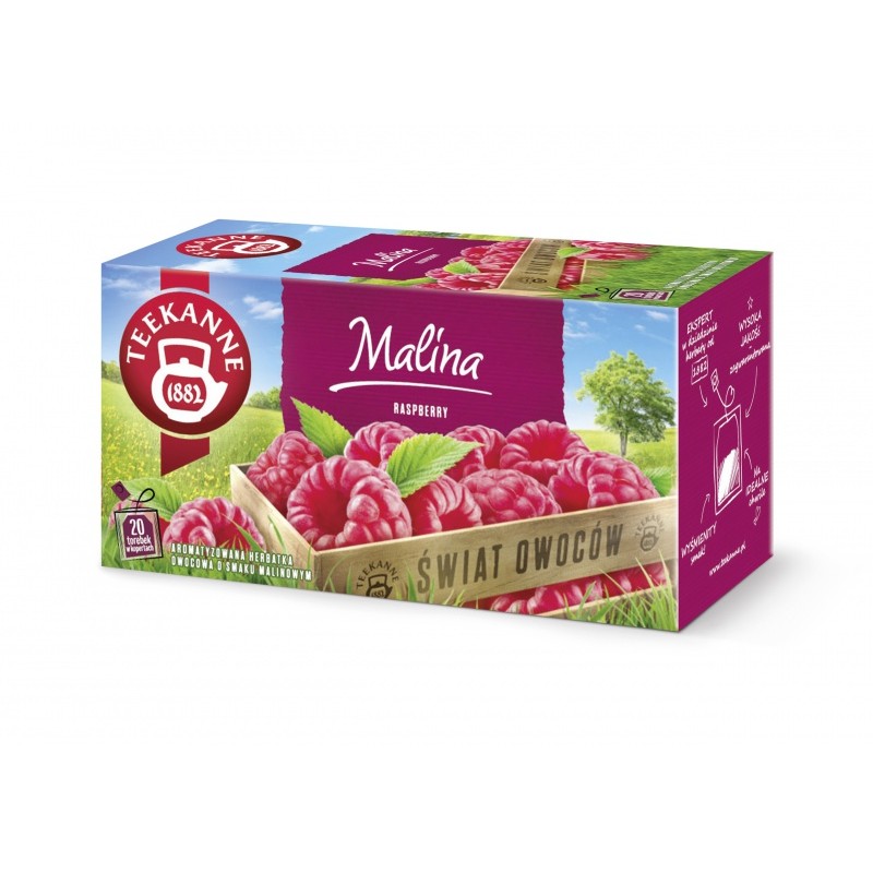 Herbata TEEKANNE World of Fruits, Malina, 20 kopert