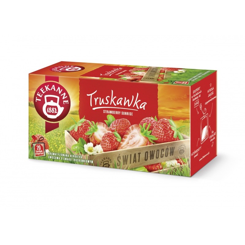 Herbata TEEKANNE World of Fruits, Truskawka, 20 kopert