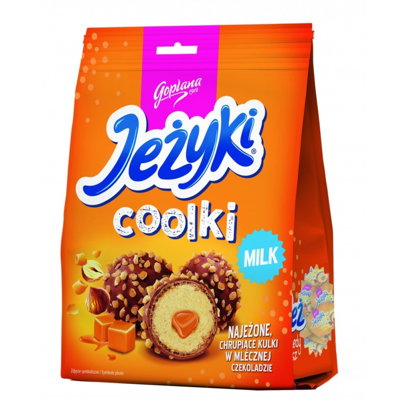 Pralinki JEŻYKI Coolki, milk, 140g