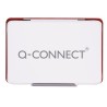 Poduszka do stempli Q-CONNECT, z tuszem, 110x70mm, metalowa, czerwona