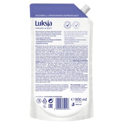 Kremowe mydło w płynie LUKSJA, len, zapas 900ml