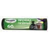Worki na śmieci GROSIK, HDPE, 60l, 20 szt., czarne