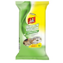 Ściereczki nasączane JAN NIEZBĘDNY, uniwersalne, 40 szt.