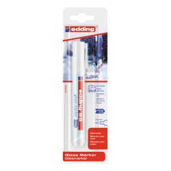 Marker do powierzchni szklanych E-95 EDDING, 1,5-3mm, blister, biały
