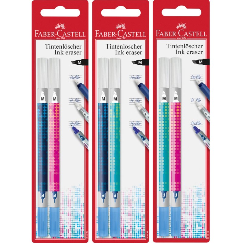 WYMAZYWACZ DO ATRAMENTU M 2 SZT. BLISTER FABER-CASTELL                                                                  