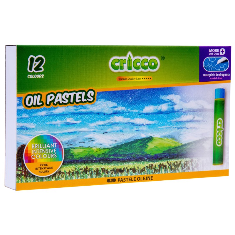 PASTELE OLEJNE CRICCO 12 KOL.                                                                                           